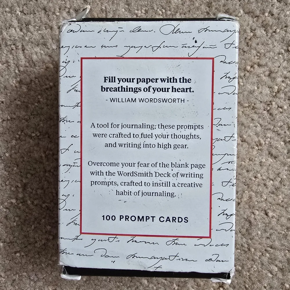 Wordsmith Best Self 150 Prompt Cards to fuel Journaling NEW in Sealed Box